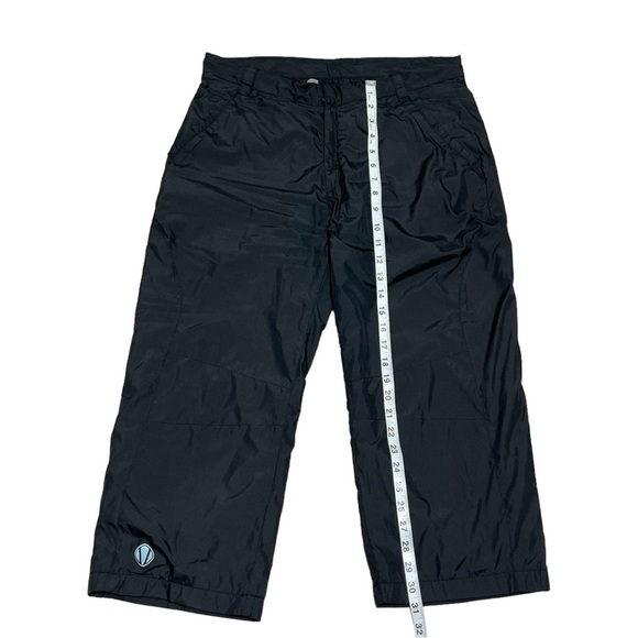 Sunice Black Weather Straight Leg Capri Polyester Crop Pants Size L - Picture 9 of 10